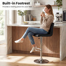 Adjustable Swivel Barstools Set of 2 with Back and Footrest by LJGDeals