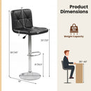Adjustable Swivel Barstools Set of 2 with Back and Footrest by LJGDeals