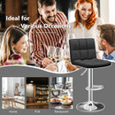Adjustable Swivel Bar Stool with PU Leather-Brown by LJGDeals