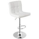 Adjustable Swivel Bar Stool with PU Leather-Black by DirectDeals