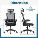 Adjustable Swivel Task Chair Ergonomic Office Chair with Adjustable Lumbar Support by LJGDeals
