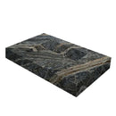Adriatic Black Marble Modern Wall Mount Bathroom Sink 30x16 Inch