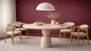 Theo Travertine Marble Dining Table - Luxury Natural Stone Furniture