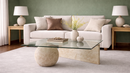 Capu Travertine Coffee Table - Natural Stone Living Room Table