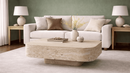 Orlando Travertine Square Leg Coffee Table - Natural Stone Furniture