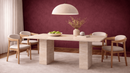 Artemis Travertine Marble Dining Table