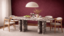 Menhun Violet Marble Dining Table - Custom Natural Stone Table