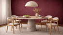 Kenyon-Silver Travertine Marble Dining Table