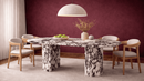 Delbinmen Violet Marble Dining Table - Luxury Natural Stone Furniture
