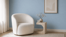 Fedora Travertine L-Shaped Side Table - Natural Stone End Table