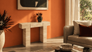 Mona Travertine Console Table - Natural Stone Luxury Furniture