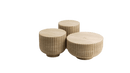 Holz – Traverten Sehpa