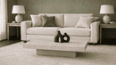 Larella Travertine Rectangular Base Coffee Table made of natural stone