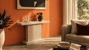 Kanas Travertine Console Table - Natural Stone Entryway Table and Dresuar