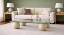 Kartn Travertine Sphere Coffee Table