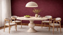 Jackson Travertine Marble Hourglass Dining Table