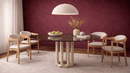Martina Travertine Marble Dining Table - Custom Natural Stone Furniture
