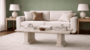 Tayga Rectangular Travertine Coffee Table