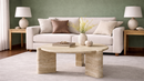 Era Marble Pedestal Coffee Table - Premium Natural Stone Furniture