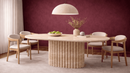 Tares Travertine Marble Dining Table - Custom Natural Stone Dining Room Furniture