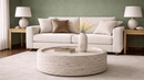 Rourou Travertine Coffee Table - Natural Stone Modern Living Room Furniture