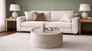Eleana Travertine Coffee Table - Natural Stone Living Room Table