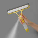 GobekUsa Glass Cleaning Brush with Spray Cleaner & Scraper