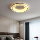 GobekUsa Concave Round LED Ceiling Light with Remote Control for Bedroom Living Room