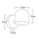 GobekUsa Iron Art Wall Light Fixture E27 for Bedroom Living Room Staircase Lighting