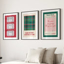Cozy Seasonal Christmas Decor Wall Art Posters by Wall Art Set