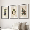 Matsumoto Hoji Frog Wall Art Prints Decor Set by Wall Art Set