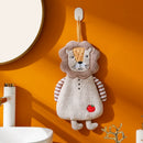 GobekUsa Kids Coral Velvet Hanging Hand Towel: Soft, Skin-Friendly Kitchen & Bathroom Towel