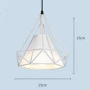 GobekUsa Diamond Cage Pendant Chandelier for Industrial Living Room and Kitchen Lighting