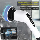 GobekUsa Electric Spin Scrubber with 7 Brush Heads - Adjustable Handle for Kitchen Bathroom Clean