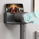 GobekUsa Hair Dryer Holder and Bathroom Shelves with Storage Box