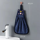 GobekUsa Cartoon Animal Hand Towel: Soft & Absorbent Coral Velvet Cloth for Home & Kitchen