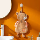 GobekUsa Kids Coral Velvet Hanging Hand Towel: Soft, Skin-Friendly Kitchen & Bathroom Towel