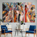 Afro American Jazz Band Canvas Wall Art | 3 Panel Music by MyGreatCanvas | Canvas Wall Art Prints | Photo Prints & Wall Decor
