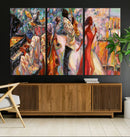 Afro American Jazz Band Canvas Wall Art | 3 Panel Music by MyGreatCanvas | Canvas Wall Art Prints | Photo Prints & Wall Decor