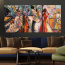 Afro American Jazz Band Canvas Wall Art | 3 Panel Music by MyGreatCanvas | Canvas Wall Art Prints | Photo Prints & Wall Decor