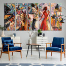 Afro American Jazz Band Canvas Wall Art | 3 Panel Music by MyGreatCanvas | Canvas Wall Art Prints | Photo Prints & Wall Decor