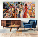 Afro American Jazz Band Canvas Wall Art | 3 Panel Music by MyGreatCanvas | Canvas Wall Art Prints | Photo Prints & Wall Decor