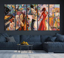 Afro American Jazz Band Canvas Wall Art | 3 Panel Music by MyGreatCanvas | Canvas Wall Art Prints | Photo Prints & Wall Decor