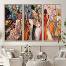 Afro American Jazz Band Canvas Wall Art | 3 Panel Music by MyGreatCanvas | Canvas Wall Art Prints | Photo Prints & Wall Decor