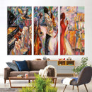 Afro American Jazz Band Canvas Wall Art | 3 Panel Music by MyGreatCanvas | Canvas Wall Art Prints | Photo Prints & Wall Decor