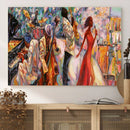 Afro American Jazz Band Canvas Wall Art | 3 Panel Music by MyGreatCanvas | Canvas Wall Art Prints | Photo Prints & Wall Decor