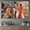 Afro American Jazz Band Canvas Wall Art | 3 Panel Music by MyGreatCanvas | Canvas Wall Art Prints | Photo Prints & Wall Decor