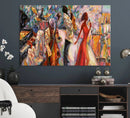Afro American Jazz Band Canvas Wall Art | 3 Panel Music by MyGreatCanvas | Canvas Wall Art Prints | Photo Prints & Wall Decor