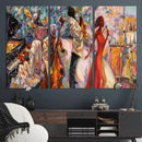 Afro American Jazz Band Canvas Wall Art | 3 Panel Music by MyGreatCanvas | Canvas Wall Art Prints | Photo Prints & Wall Decor