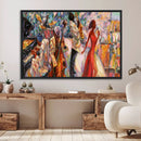 Afro American Jazz Band Canvas Wall Art | 3 Panel Music by MyGreatCanvas | Canvas Wall Art Prints | Photo Prints & Wall Decor